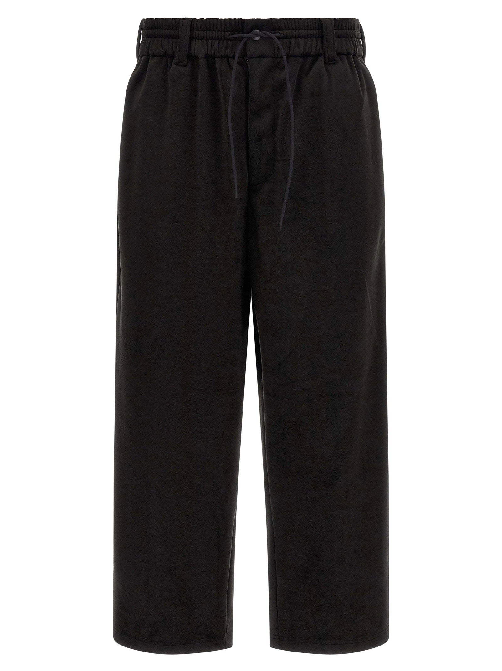 Y-3 Velvet Effect Technical Fabric Joggers — Black by Y-3