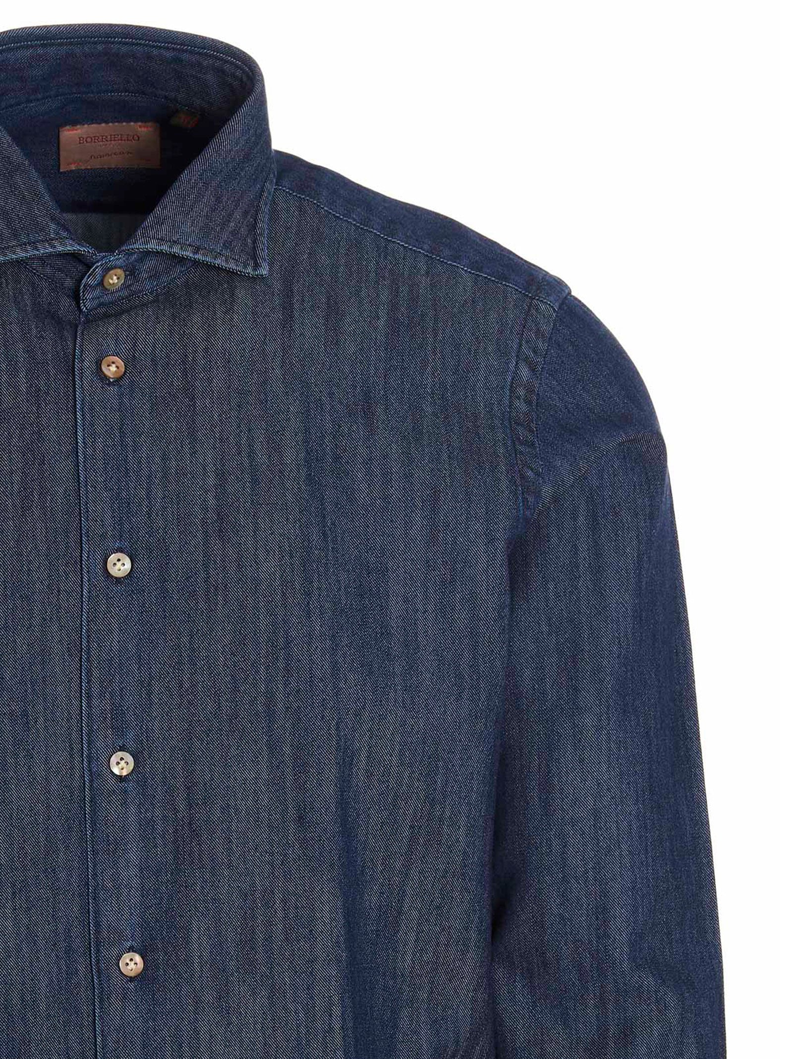 Borriello Marechiaro Shirt — navy, view 3