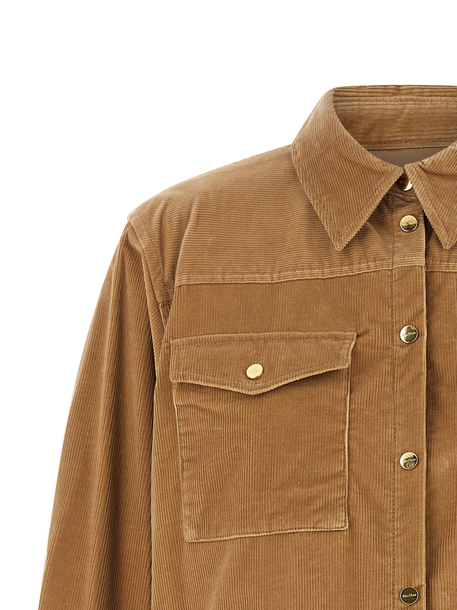 Max Mara Studio Overshirt — Camel, view 3