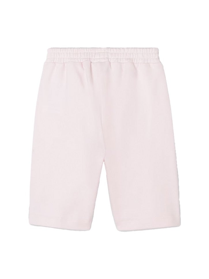 Fendi Logo Cotton Shorts — Pink, view 2