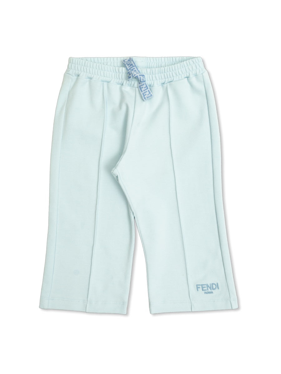 Fendi Cotton-Blend Logo Shorts — Blue by Fendi