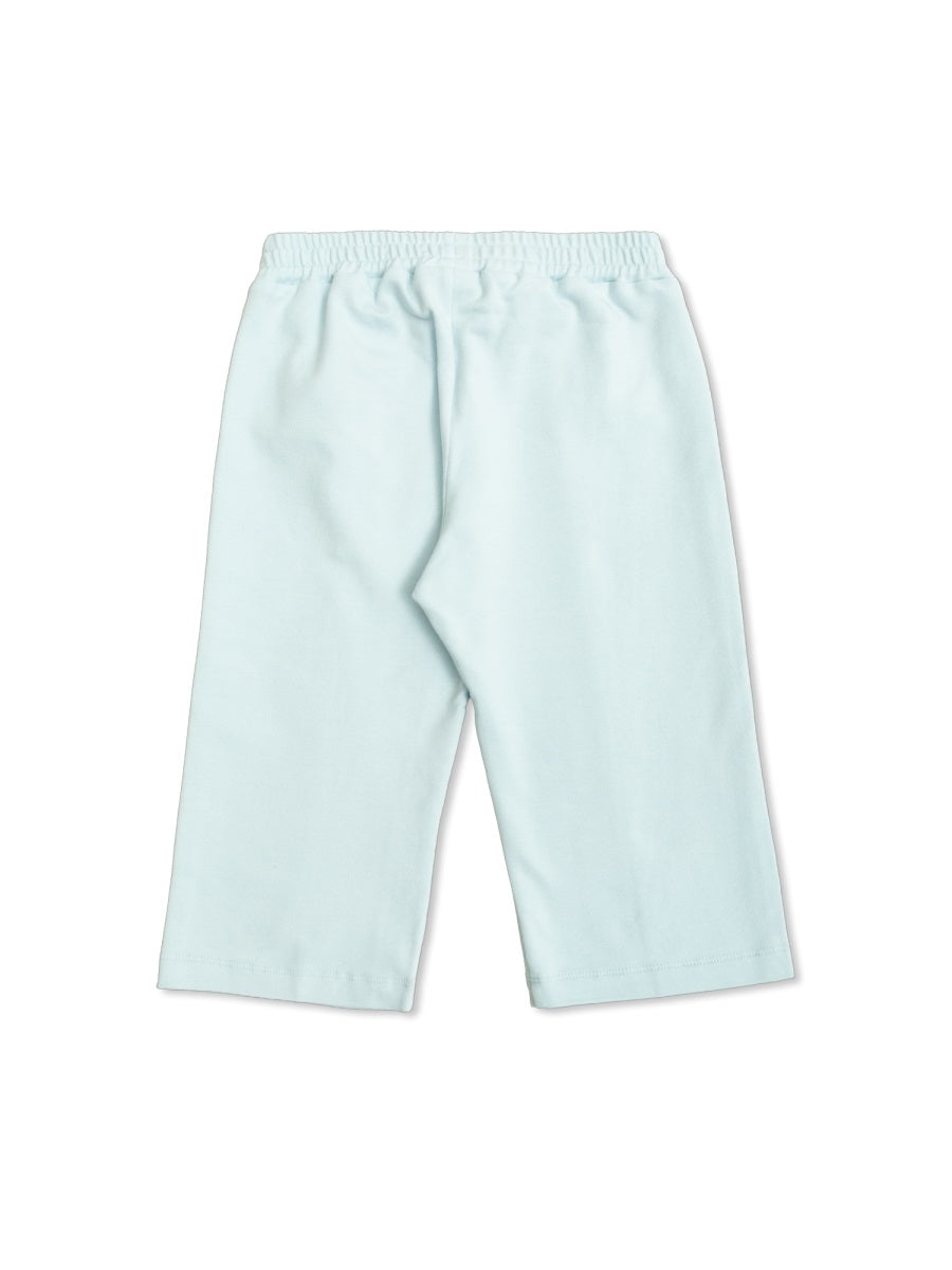 Fendi Cotton-Blend Logo Shorts — Blue, view 2
