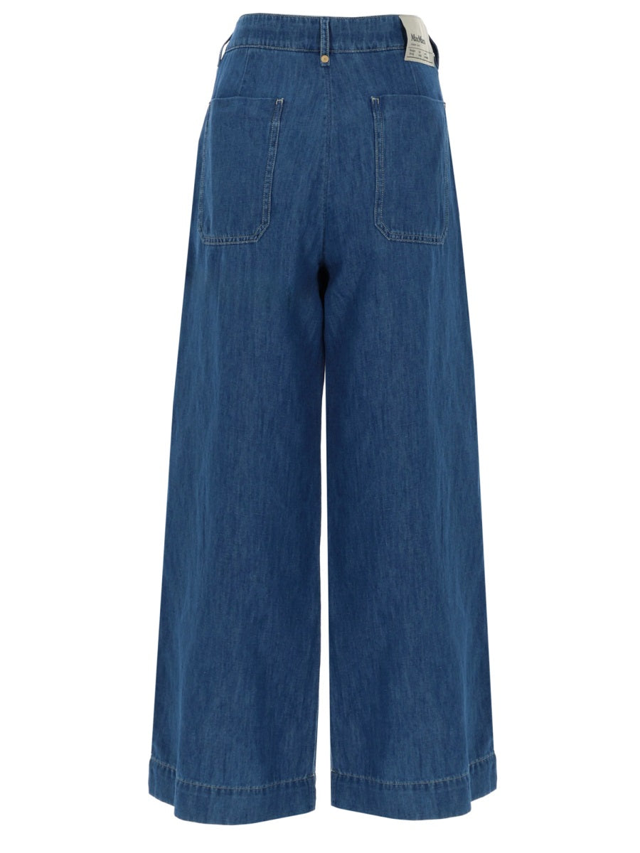 'S Max Mara Astice Trousers — Blue, view 2