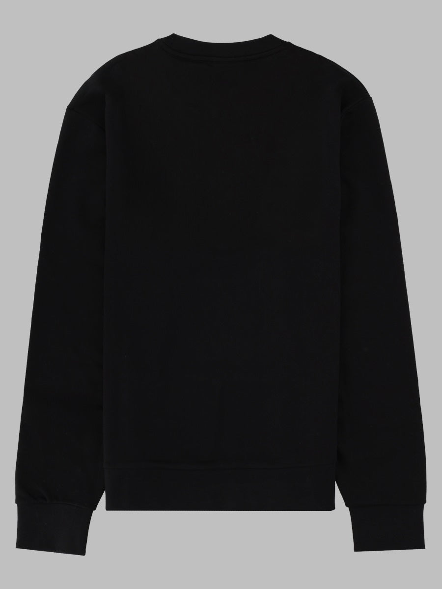Hugo Boss Logo-Print Cotton Sweatshirt — Black, view 2