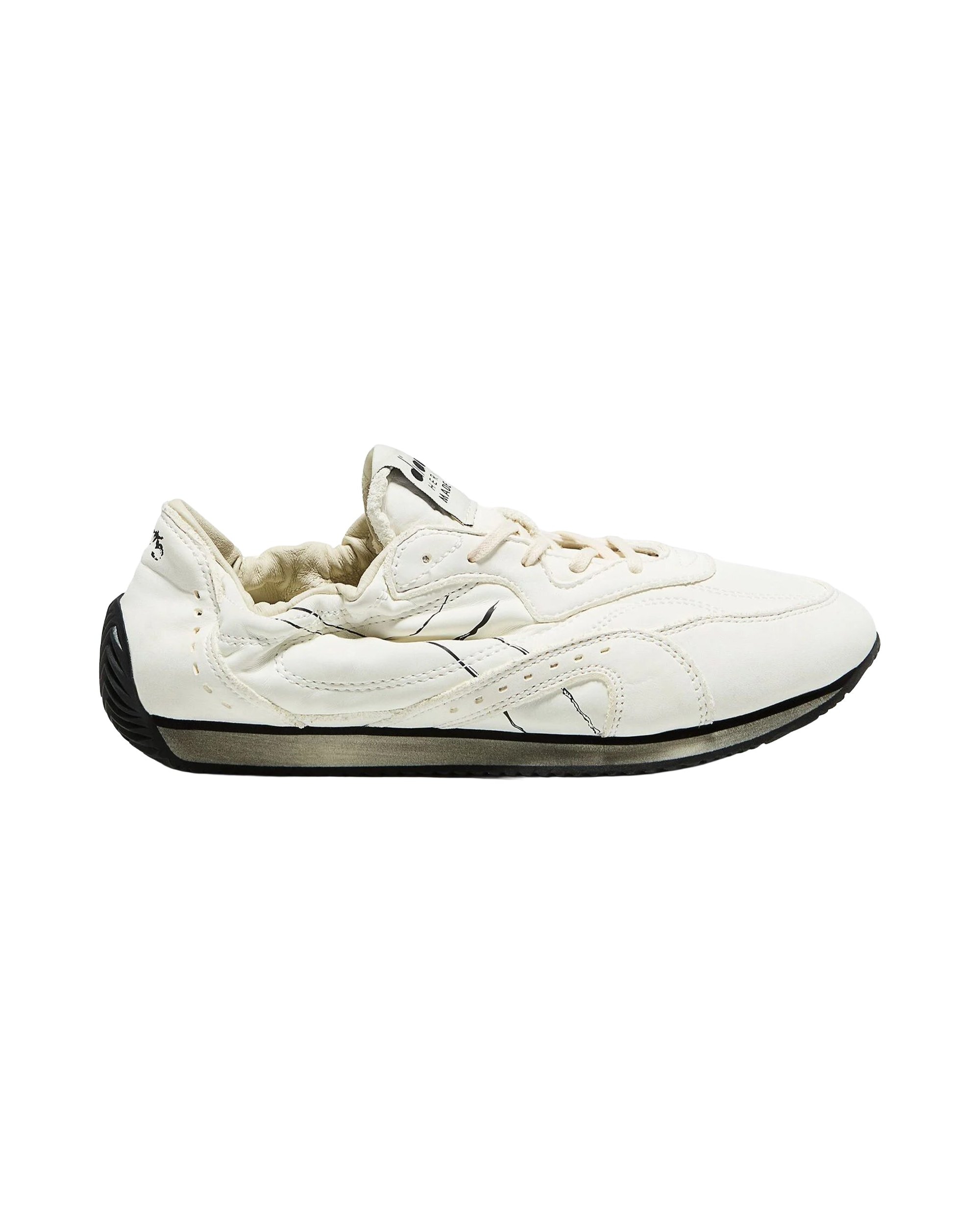 Diadora Colorblock Leather Sneaker — White by Diadora
