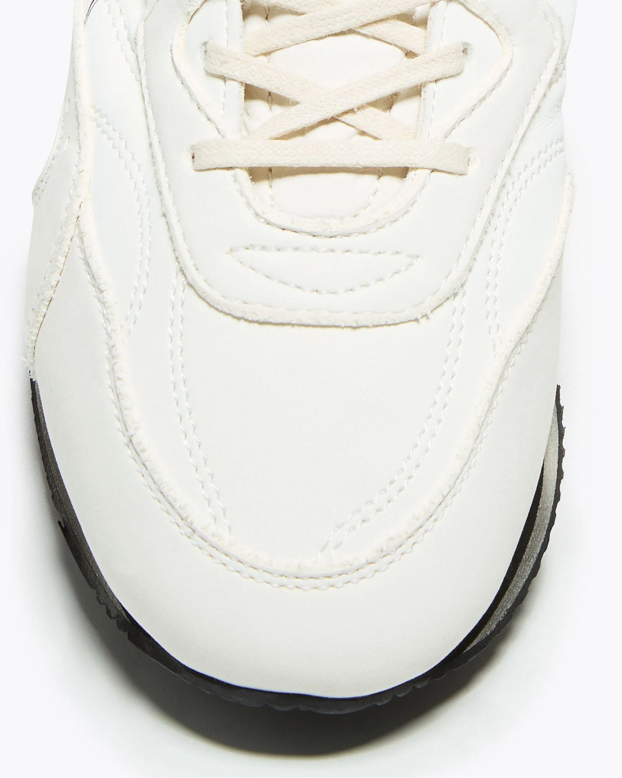 Diadora Colorblock Leather Sneaker — White, view 3
