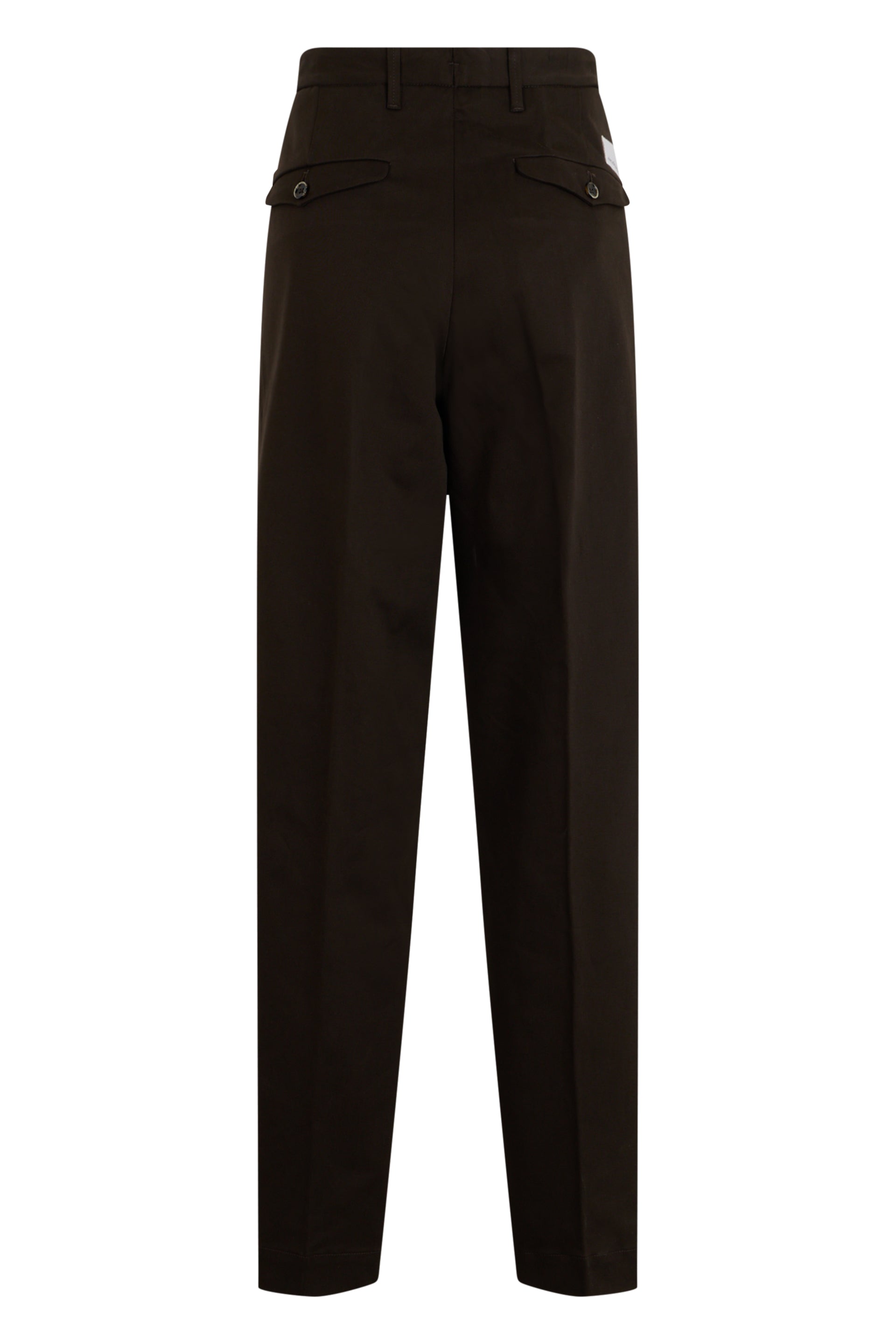 Nine In The Morning High-Waist Virgin Wool Trousers — Brown, view 2