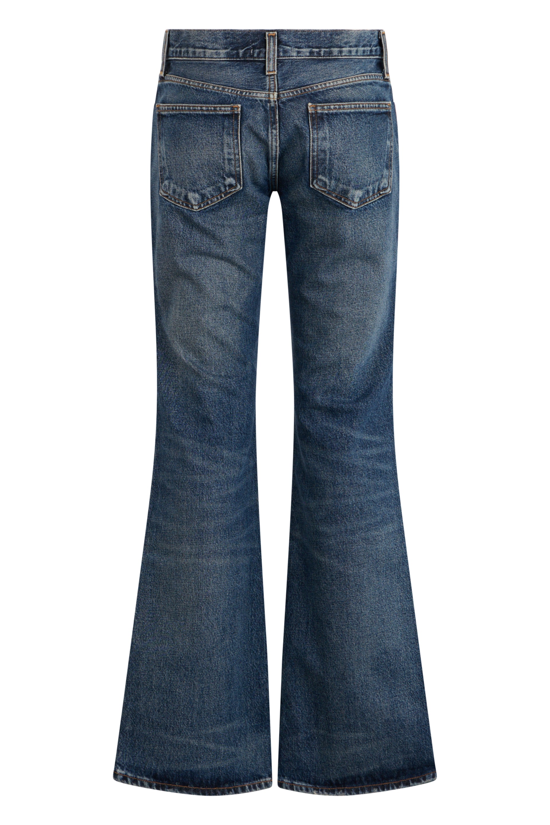 Agolde Flared Denim Jeans — Blue, view 2