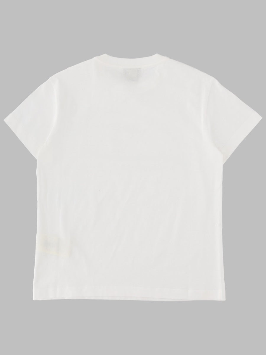 Fendi Cotton with Chest Pocket T-Shirt — White, view 2