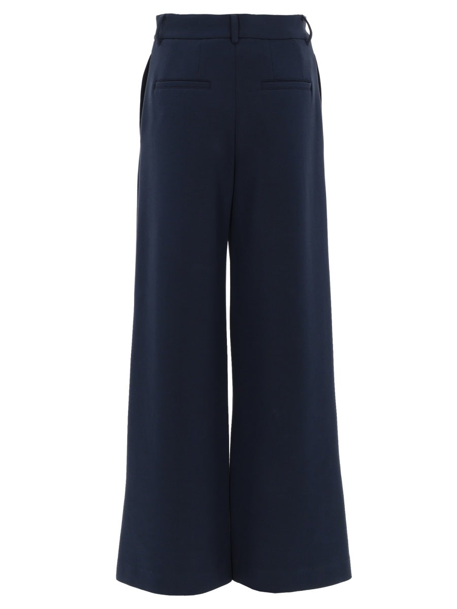 'S Max Mara Aerovia Trousers — Blue, view 2