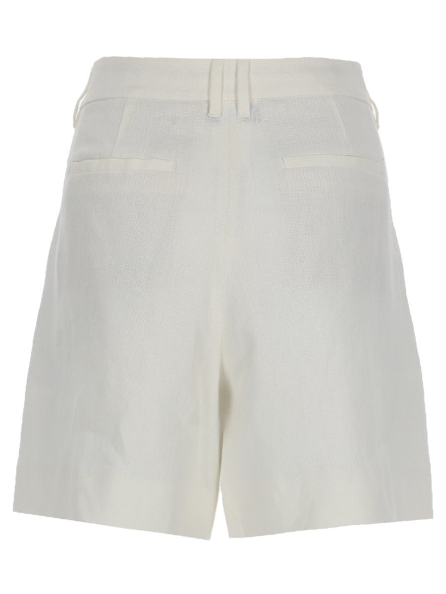 'S Max Mara Bermuda Shorts — White by 'S Max Mara