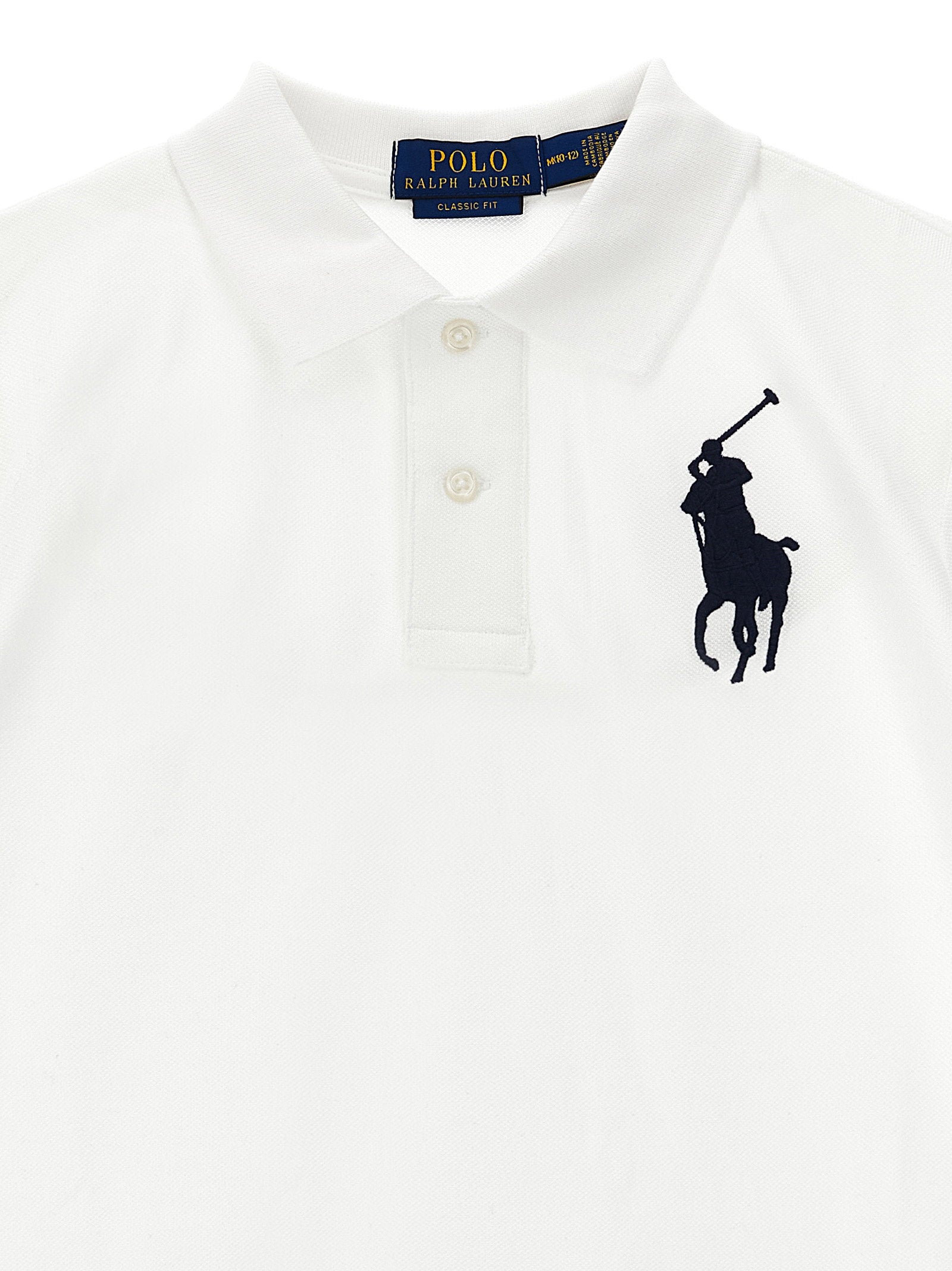 Polo Ralph Lauren Big Pony Embroidered Polo Shirt — White - XL, view 3