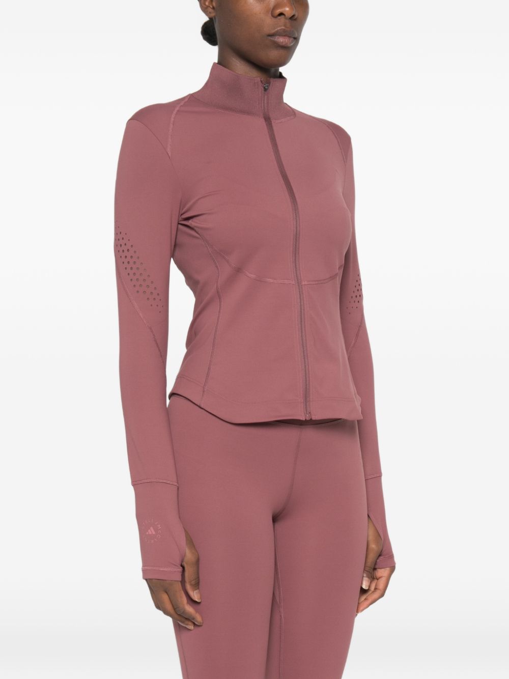 Adidas By Stella McCartney Sweatshirt — Burgundy, view 5