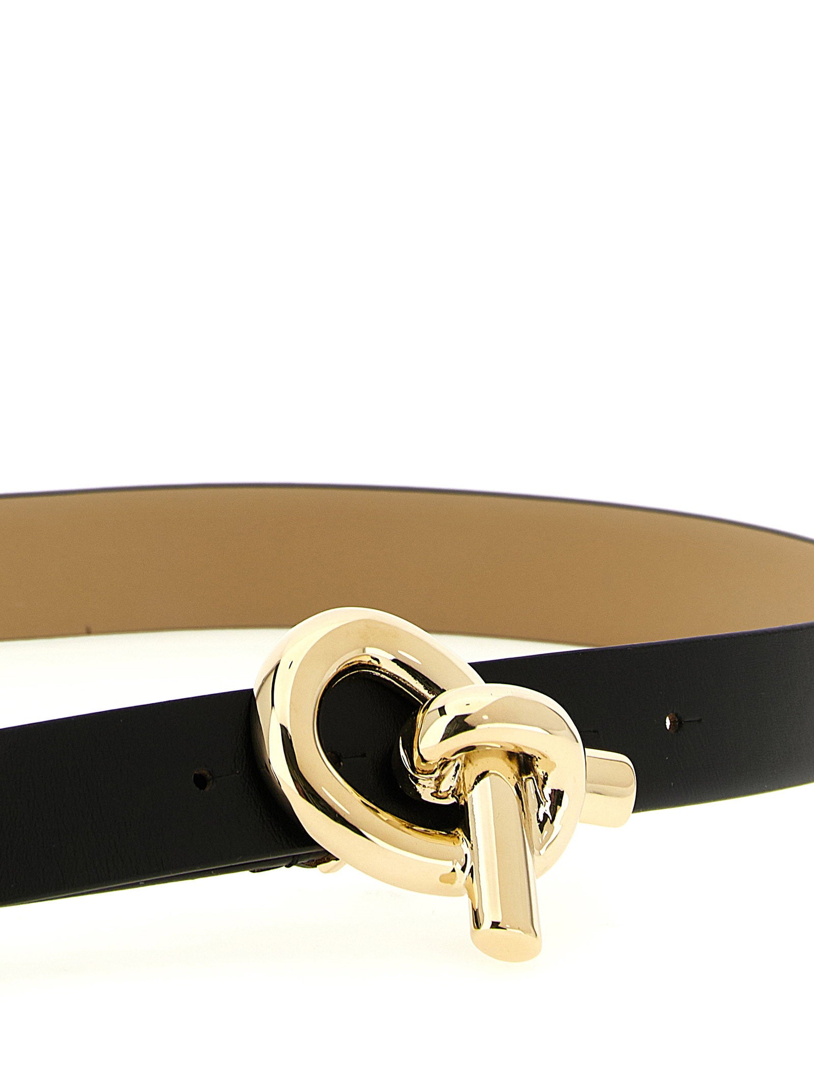 Fabiana Filippi Sculptural Knot Buckle Belt — Black, view 3