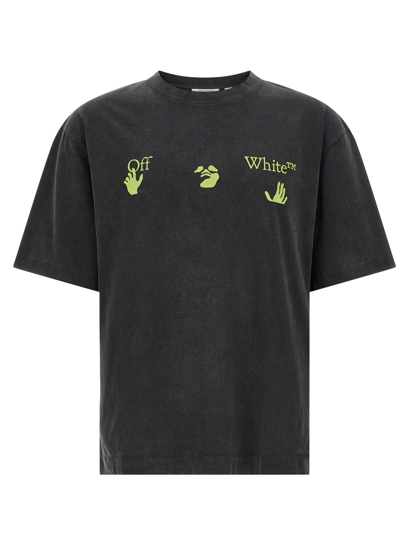 Off-White Logo-Print Cotton T-Shirt — Black by Off-White