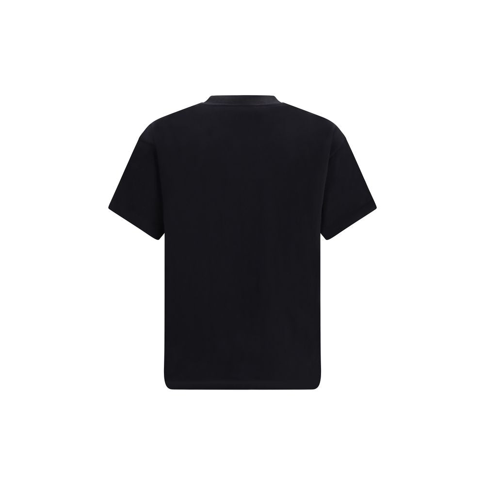 Palm Angels Logo-Print Crew Neck T-Shirt — Black, view 2