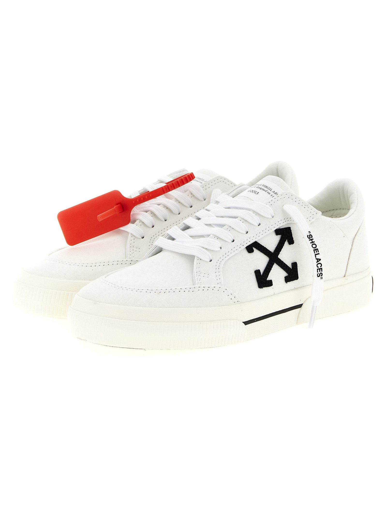 Off-White Vulcanized Sneaker — White, view 2