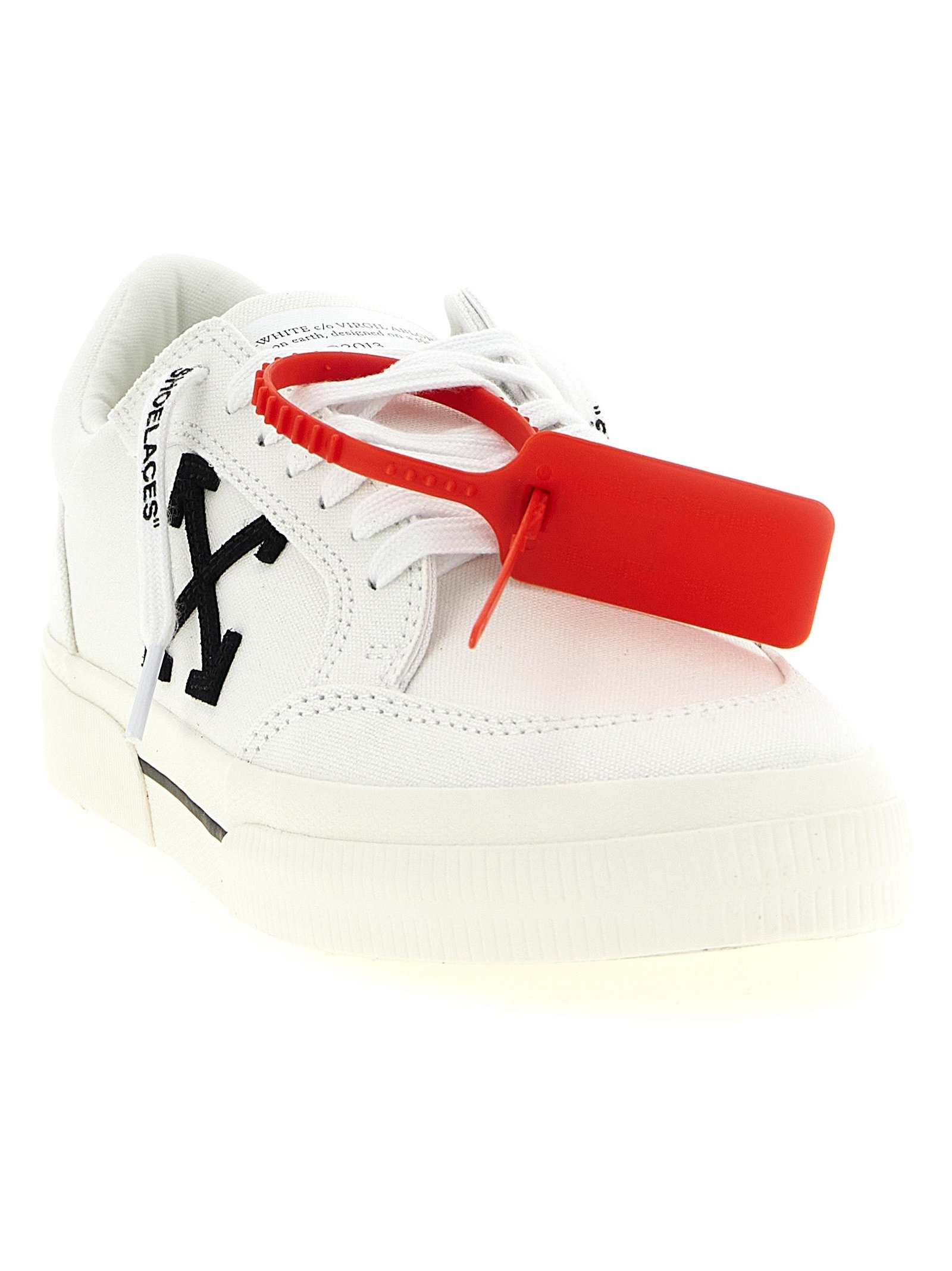 Off-White Vulcanized Sneaker — White, view 3