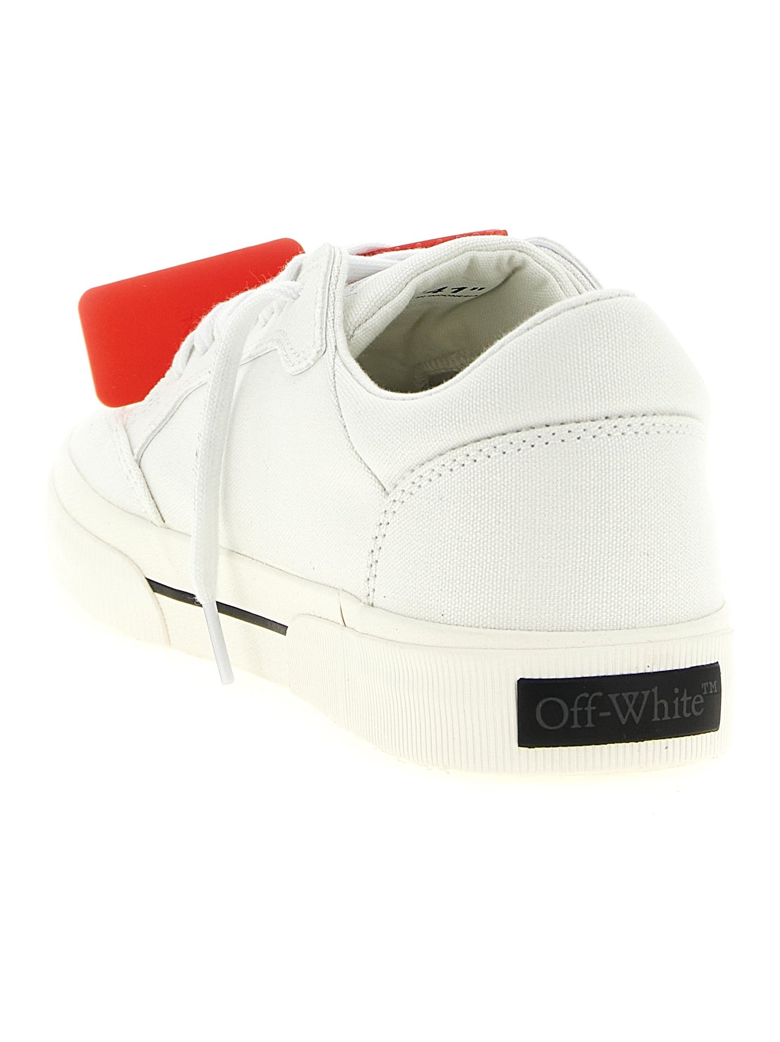 Off-White Vulcanized Sneaker — White, view 4