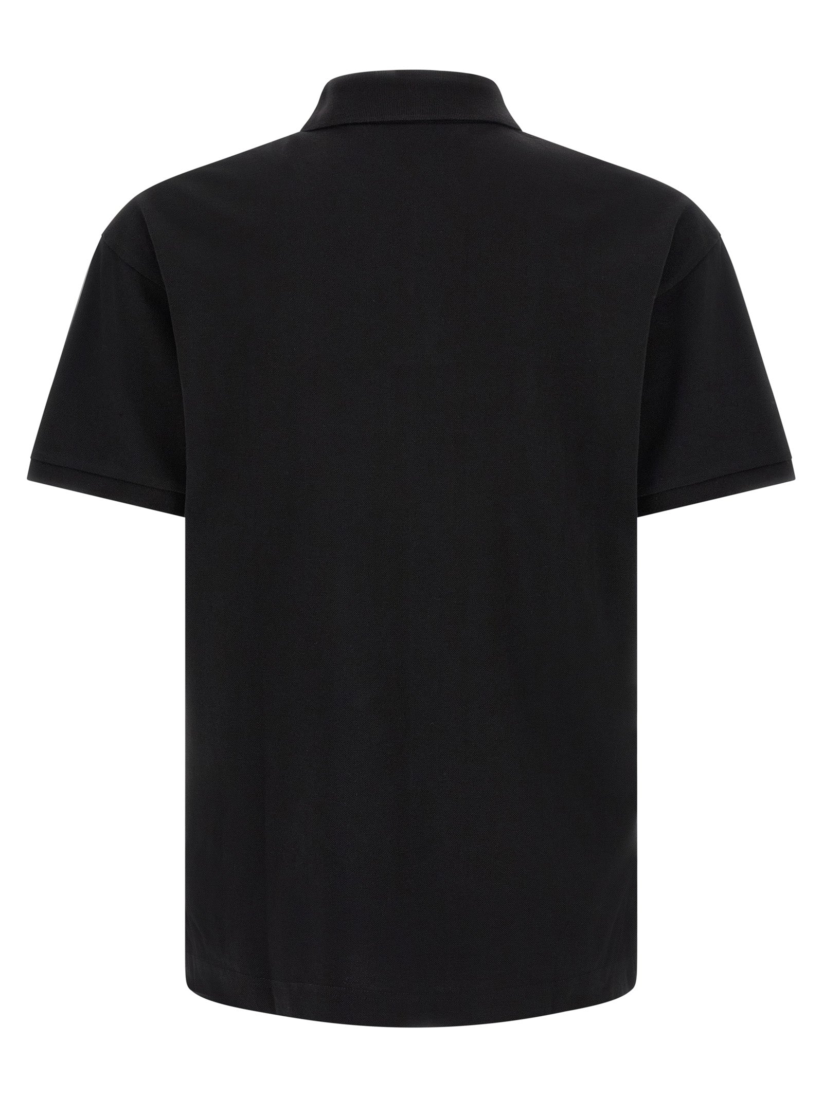 Palm Angels Logo-Embroidered Cotton Piquet Polo Shirt — Black, view 2