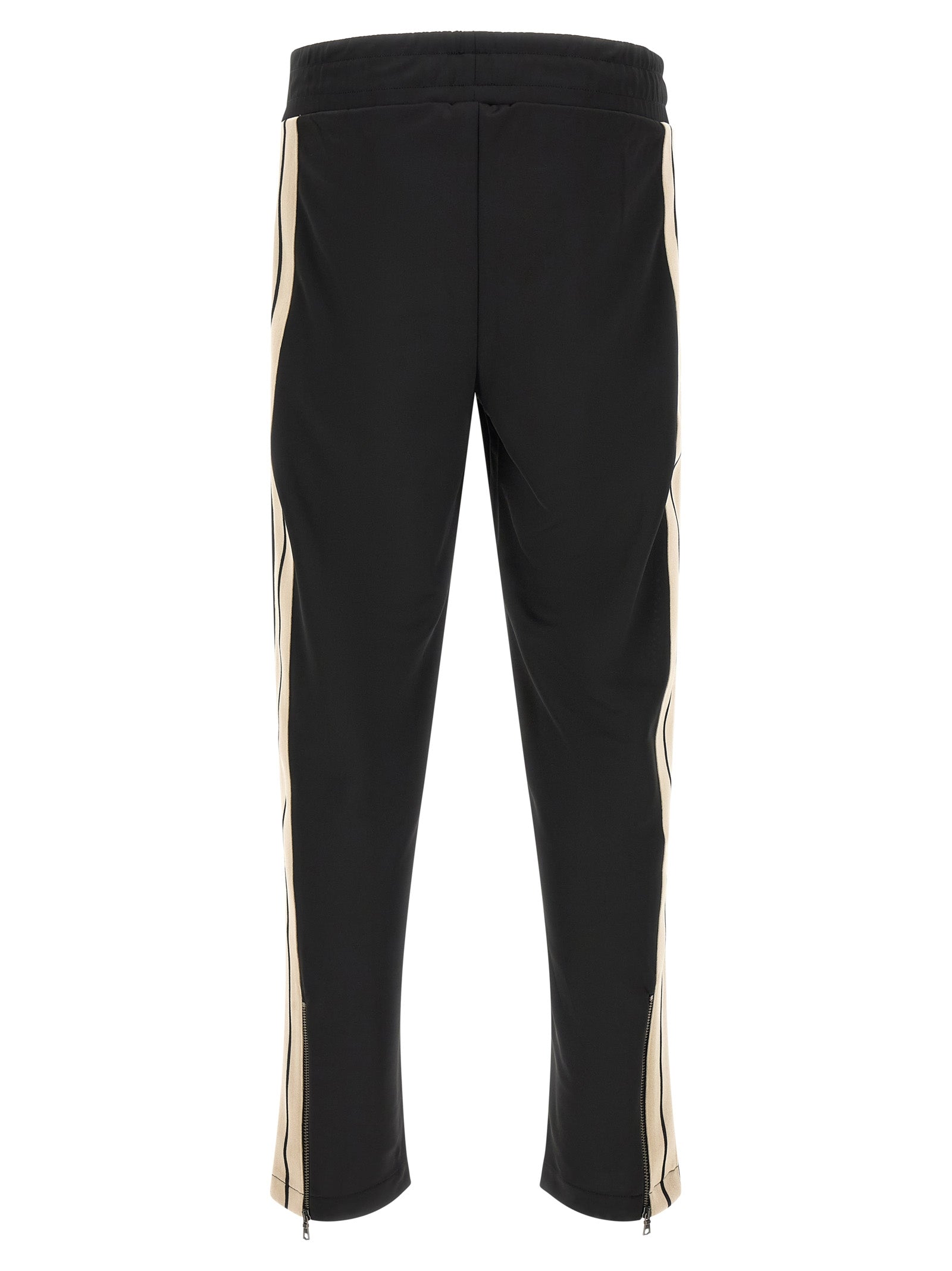 Palm Angels Logo-Embroidered Polyester Joggers — Black, view 2