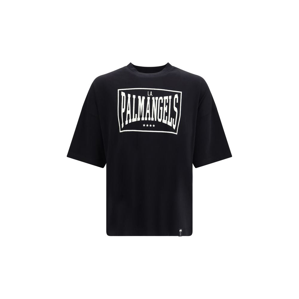 Palm Angels Logo-Embroidered T-Shirt — Black by Palm Angels