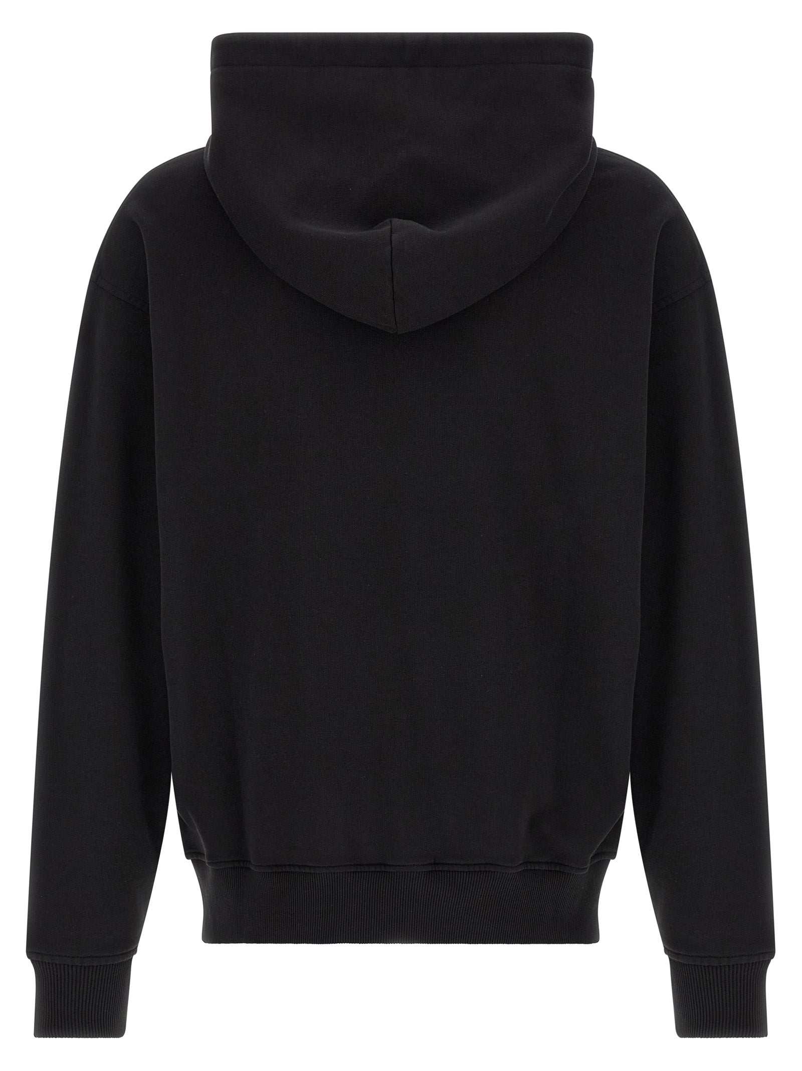 Palm Angels Logo-Embroidered Cotton Hoodie — Black, view 2