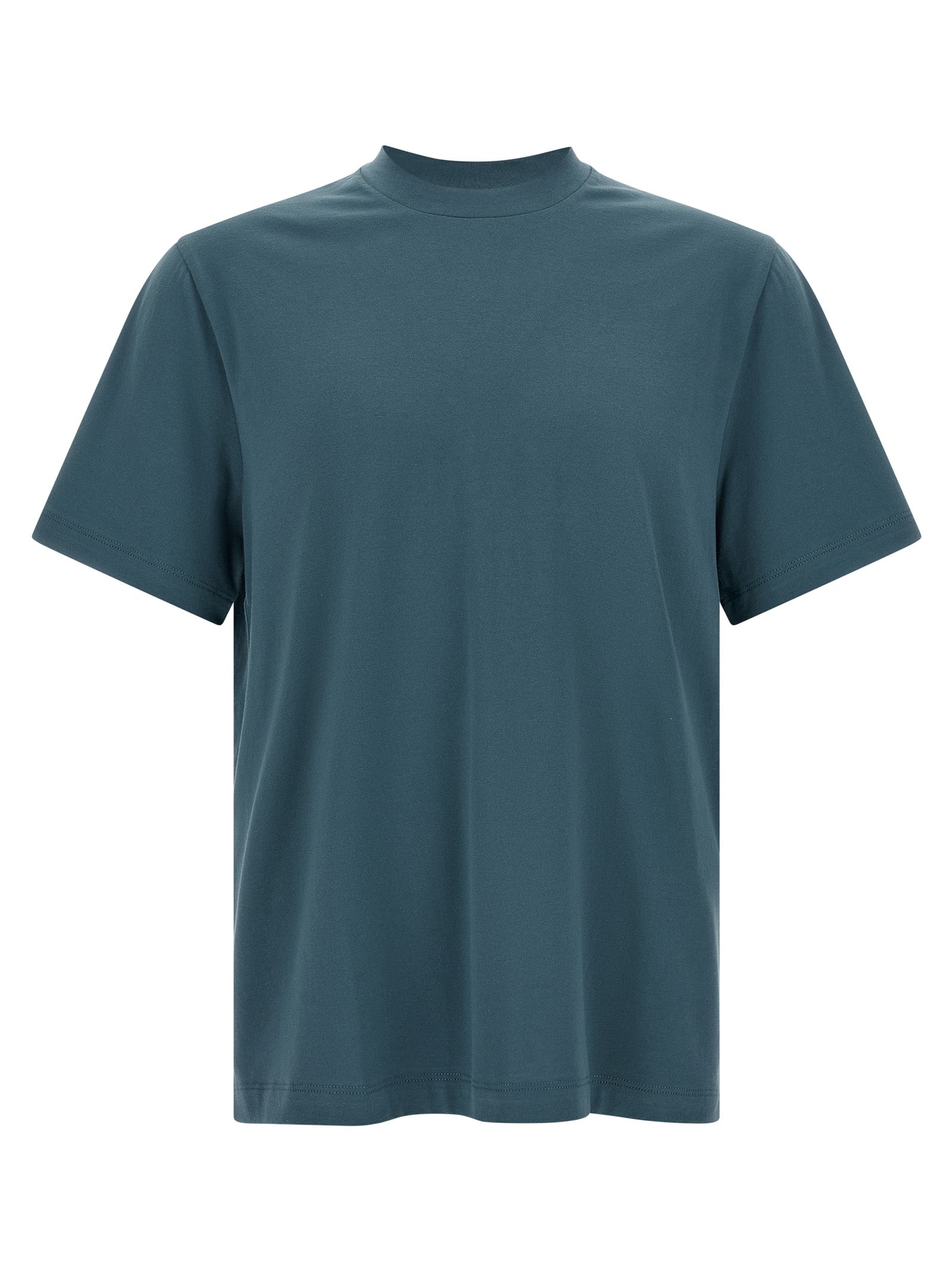 Brioni Embroidered Logo Cotton T-Shirt — Blue by Brioni