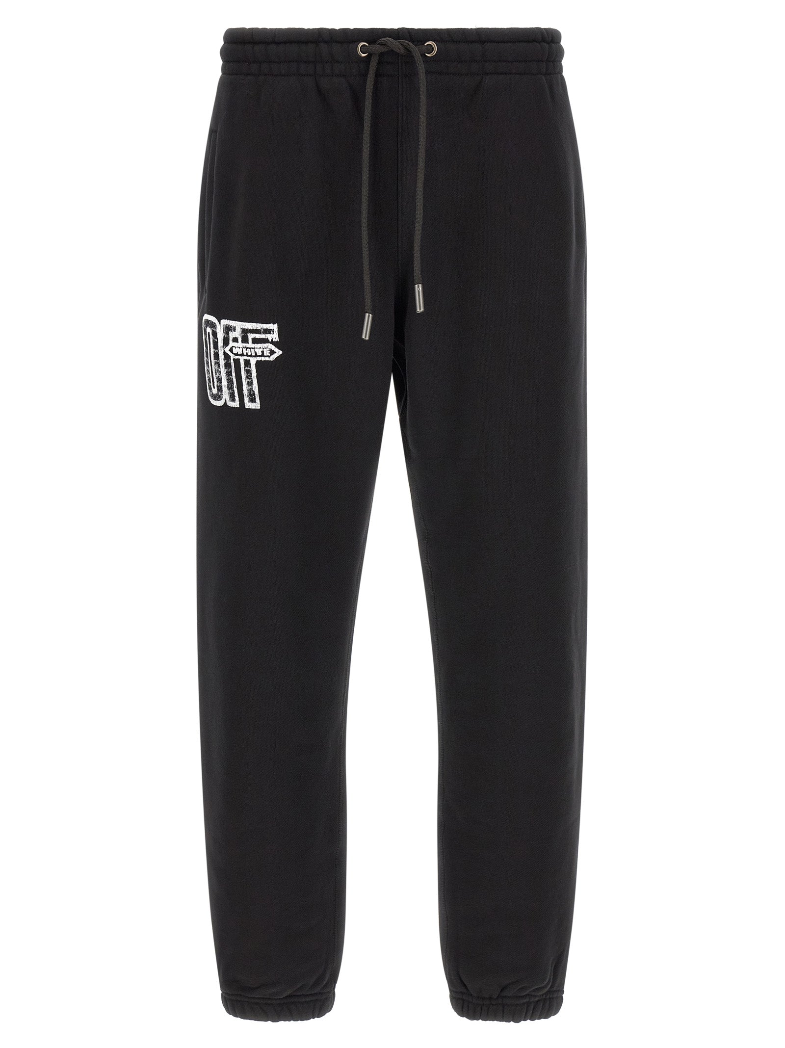Off-White Motion Arrow Cuffed Joggers — Black by Off-White