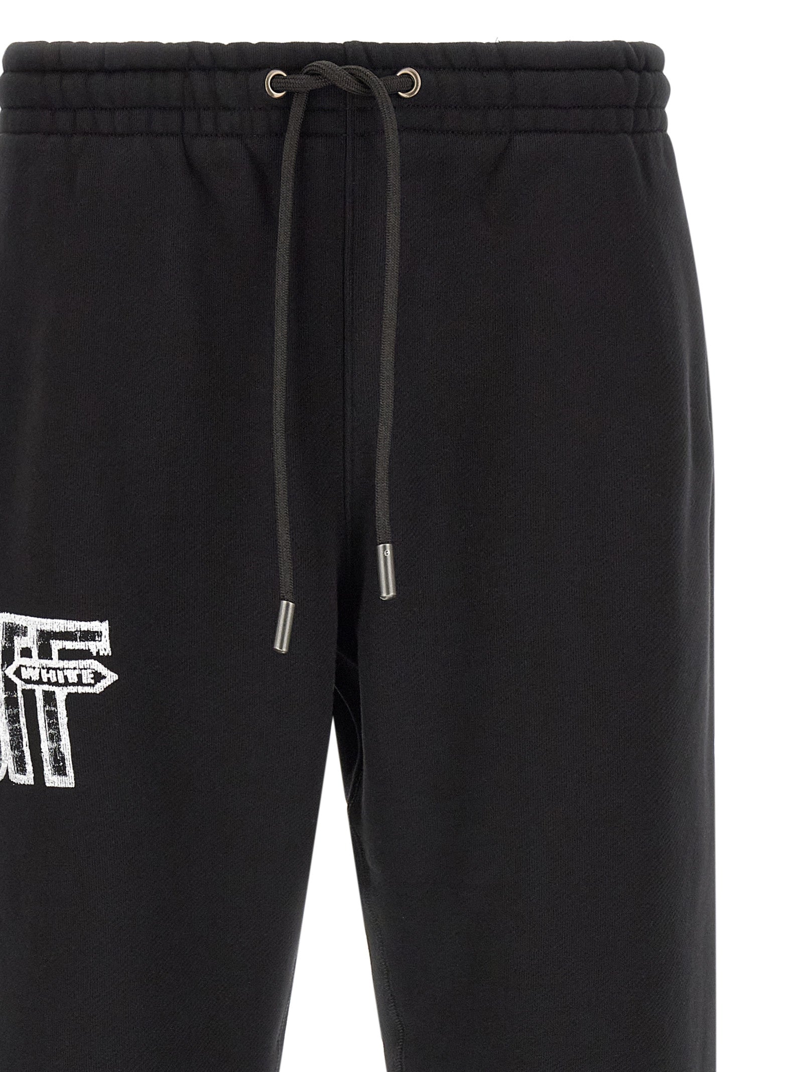 Off-White Motion Arrow Cuffed Joggers — Black, view 3