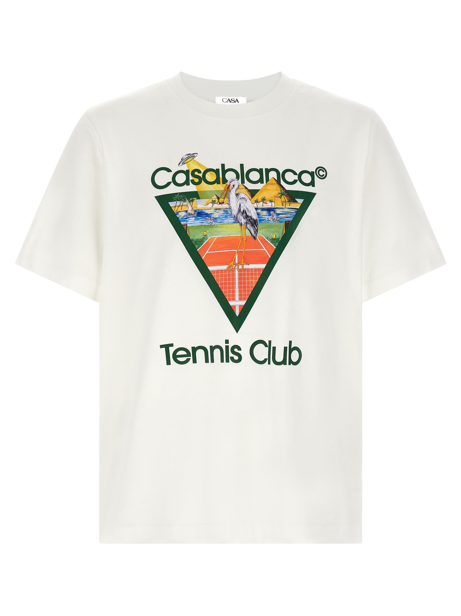 Casablanca Tennis Club T-Shirt — White by Casablanca