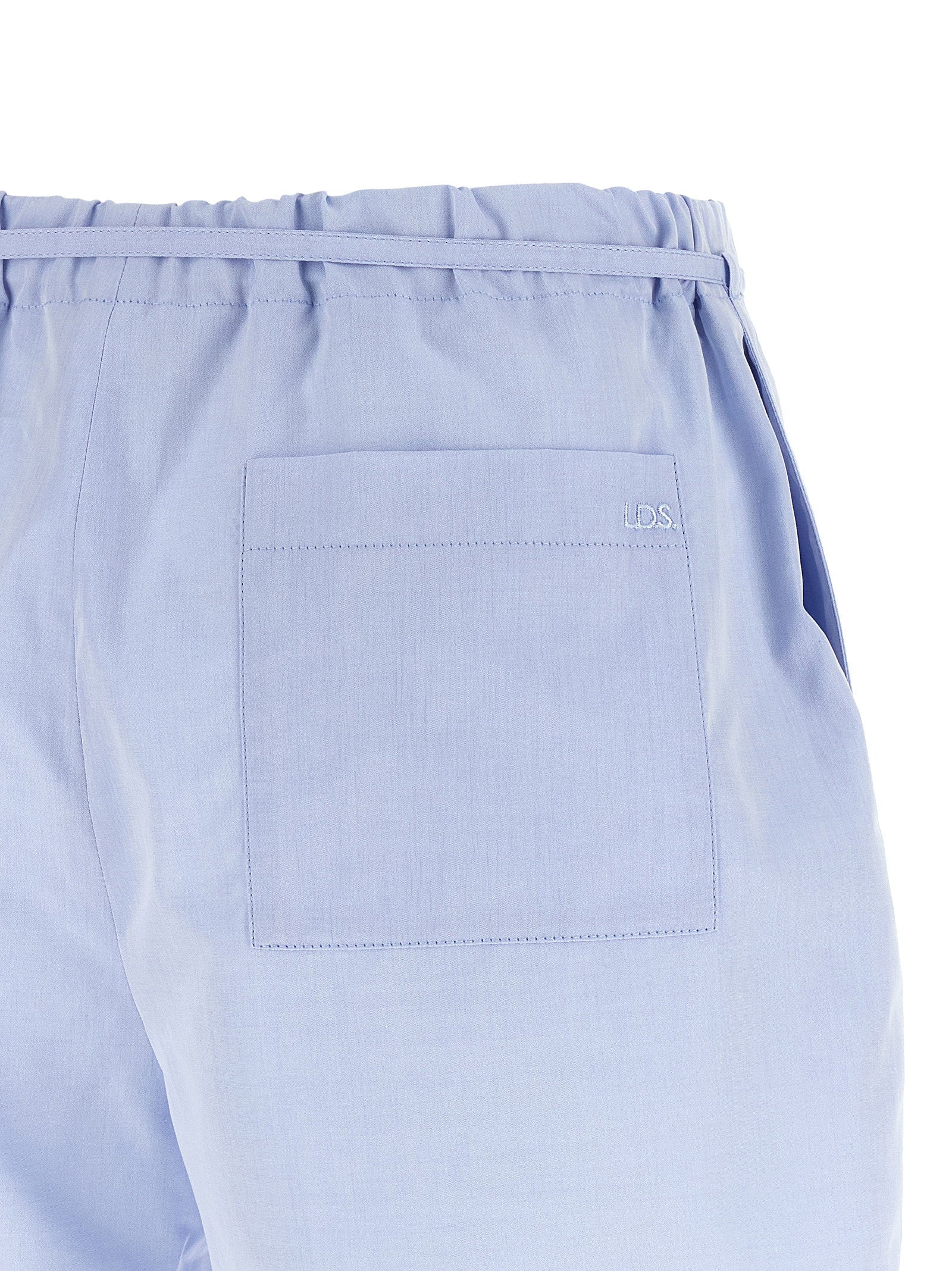 Loulou De Saison Malone Shorts — Periwinkle, view 4