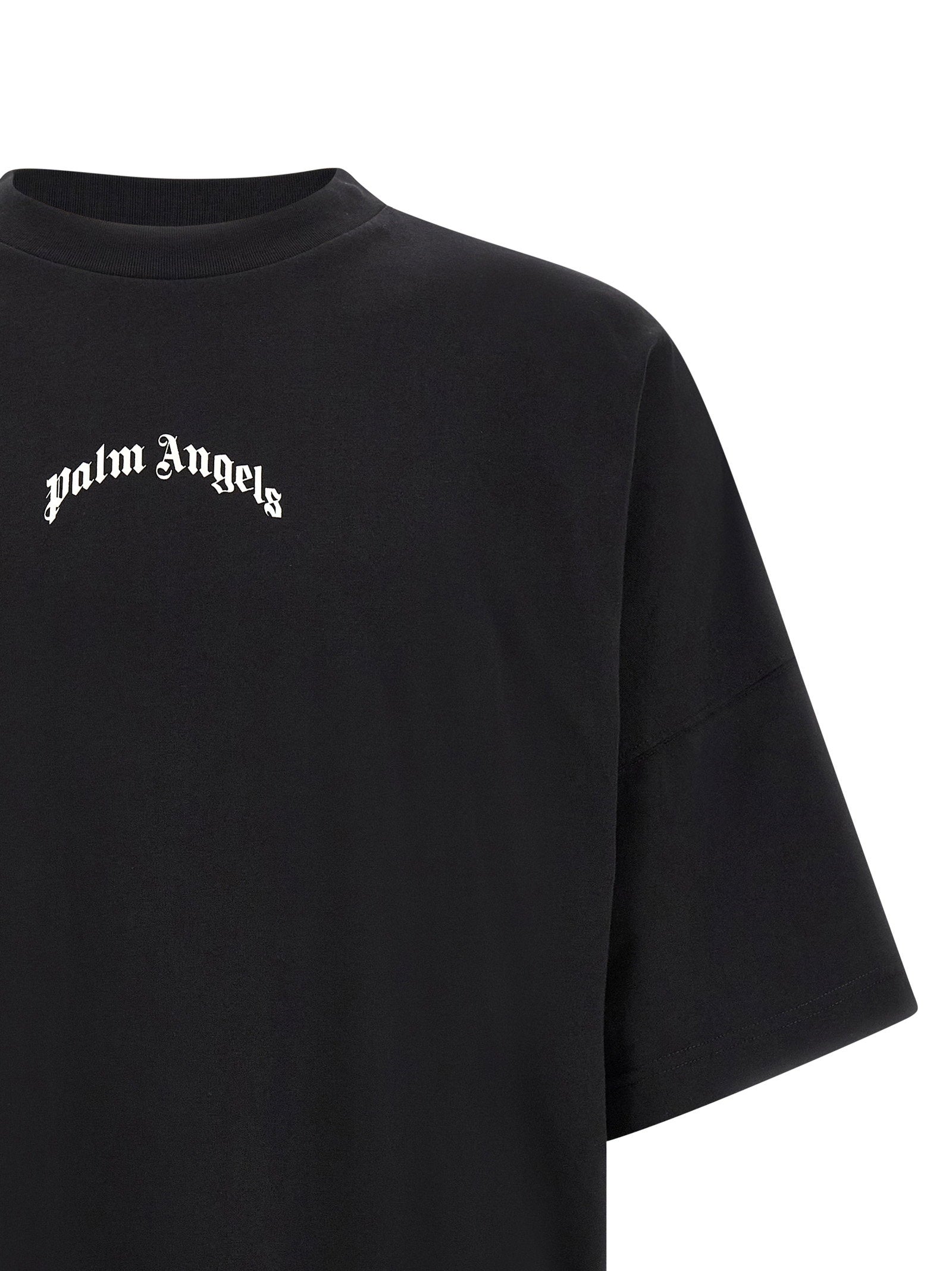 Palm Angels Logo-Graphic T-shirt — Black, view 3