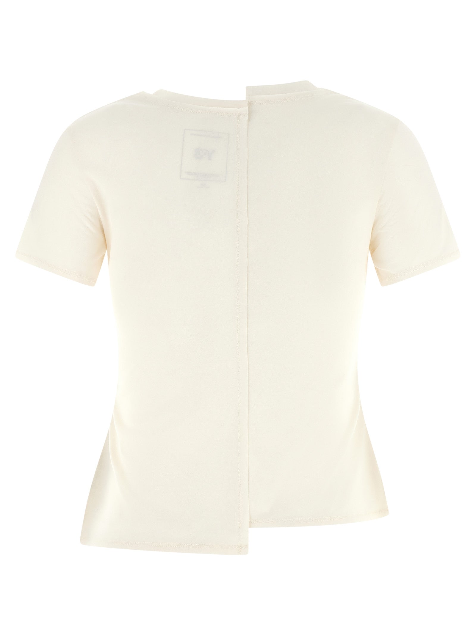 Y-3 Deconstructed Cotton T-Shirt — White, view 2