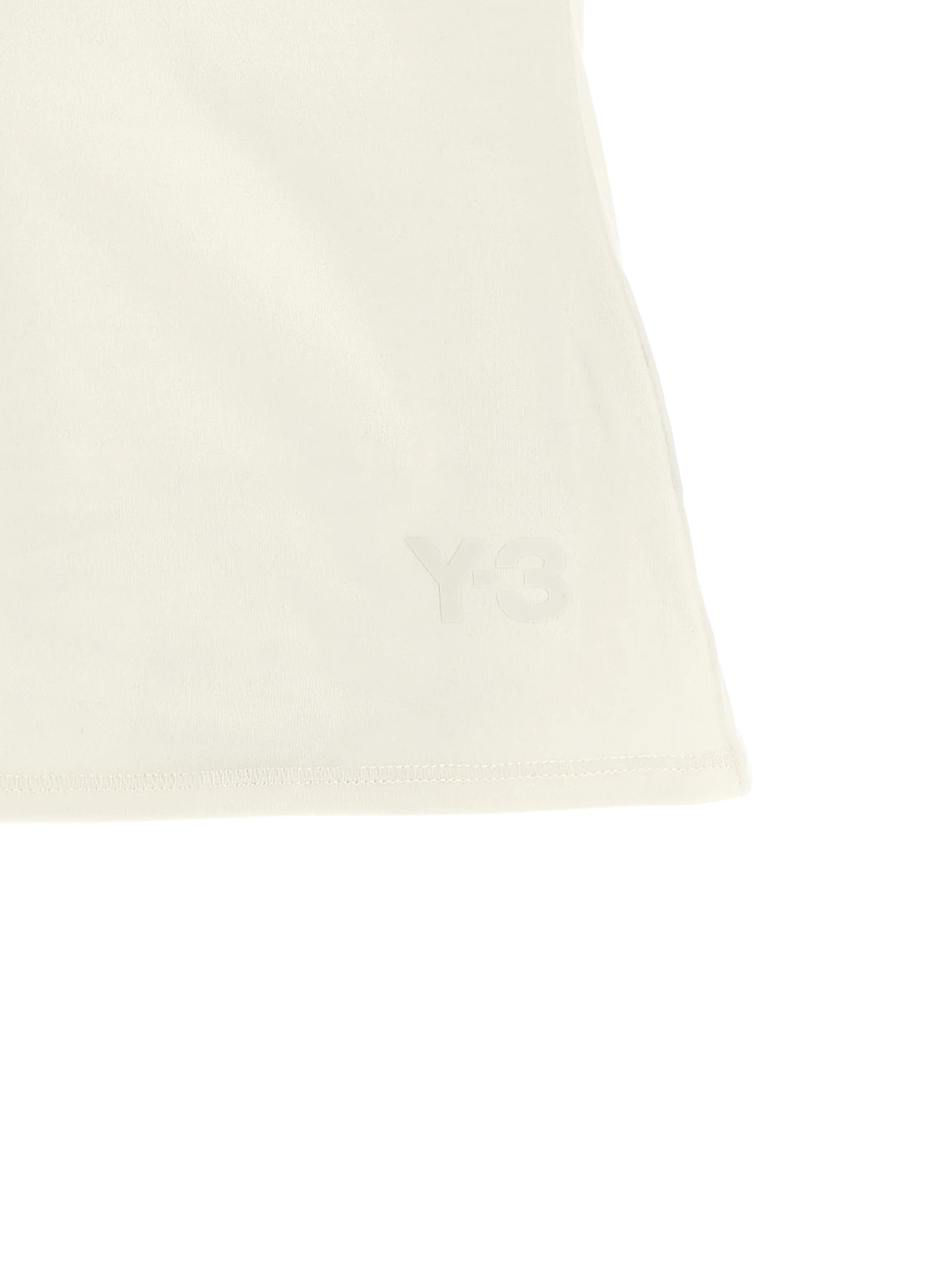 Y-3 Deconstructed Cotton T-Shirt — White, view 4