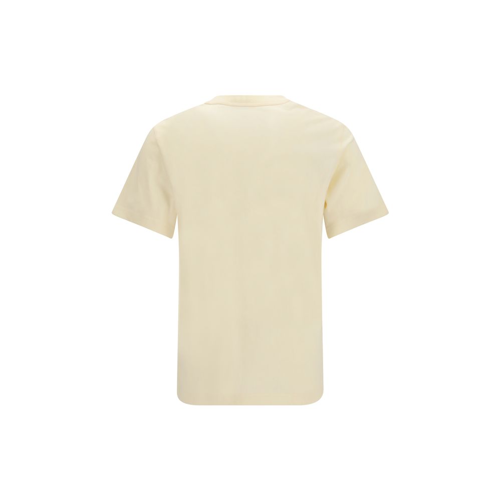 Moncler Logo-Patched Cotton T-Shirt — Beige, view 2