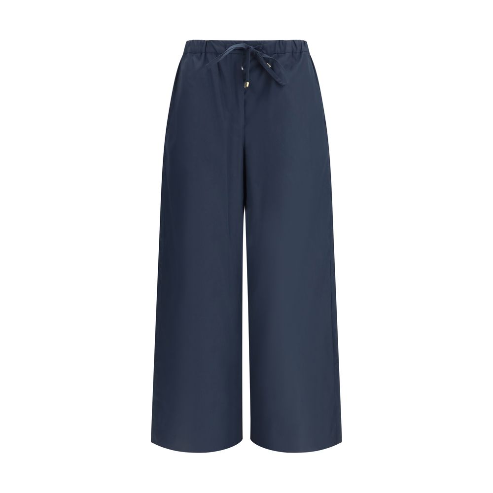 'S Max Mara Cotton Poplin Trousers — Navy by 'S Max Mara