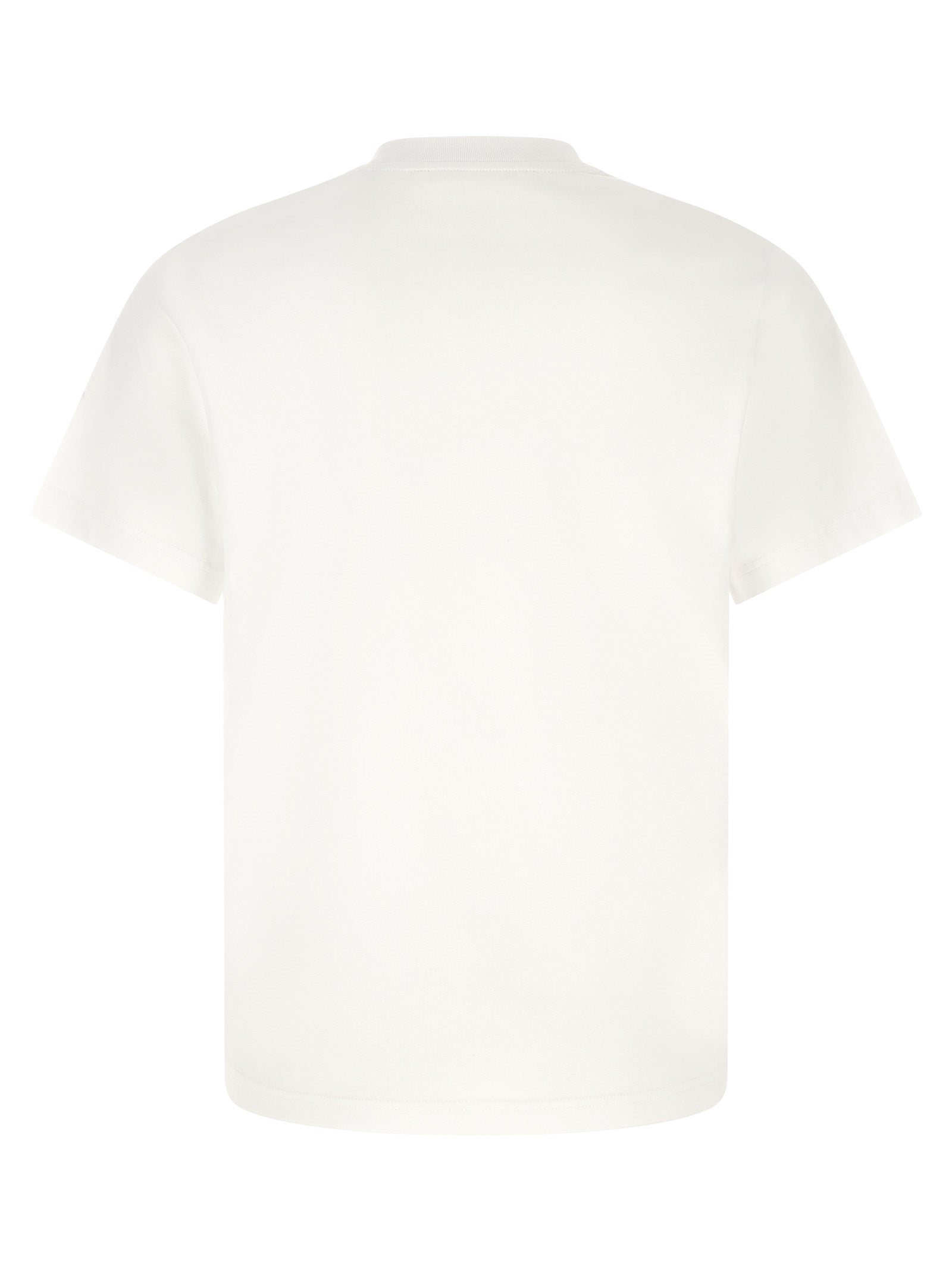Moncler Logo-Graphic Cotton T-Shirt — White, view 2