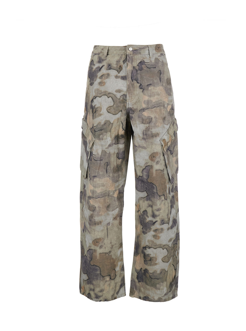 Represent Camouflage Tech Fabric Cargo Pants — Beige by Represent