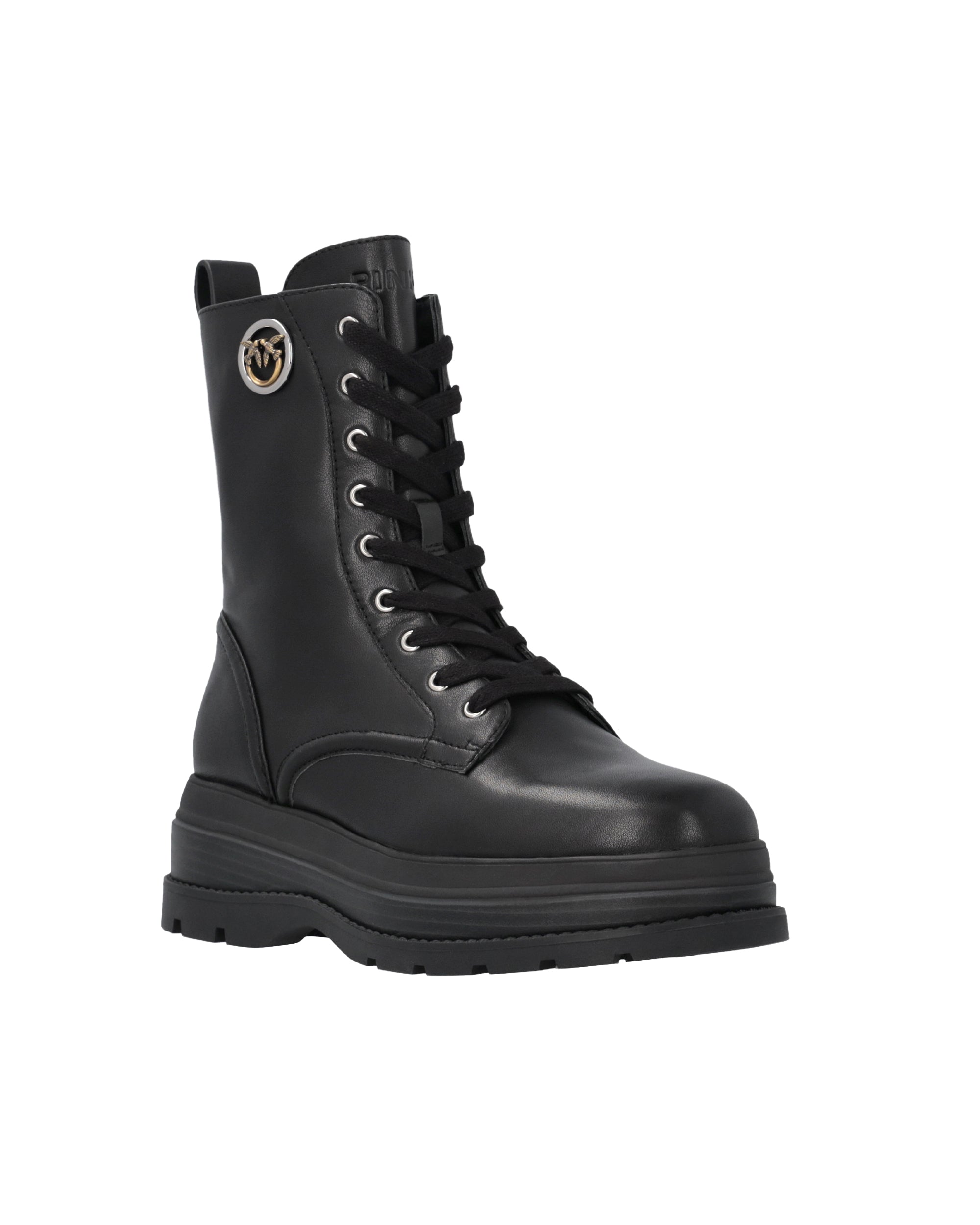 Pinko Eva Combat Boot — Black, view 2