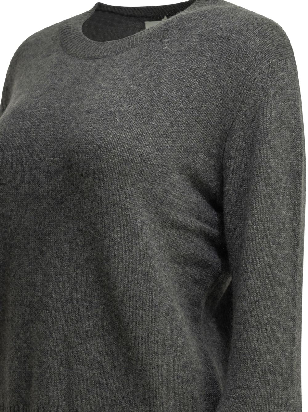Lisa Yang Cashmere Crewneck Sweater — Gray, view 2