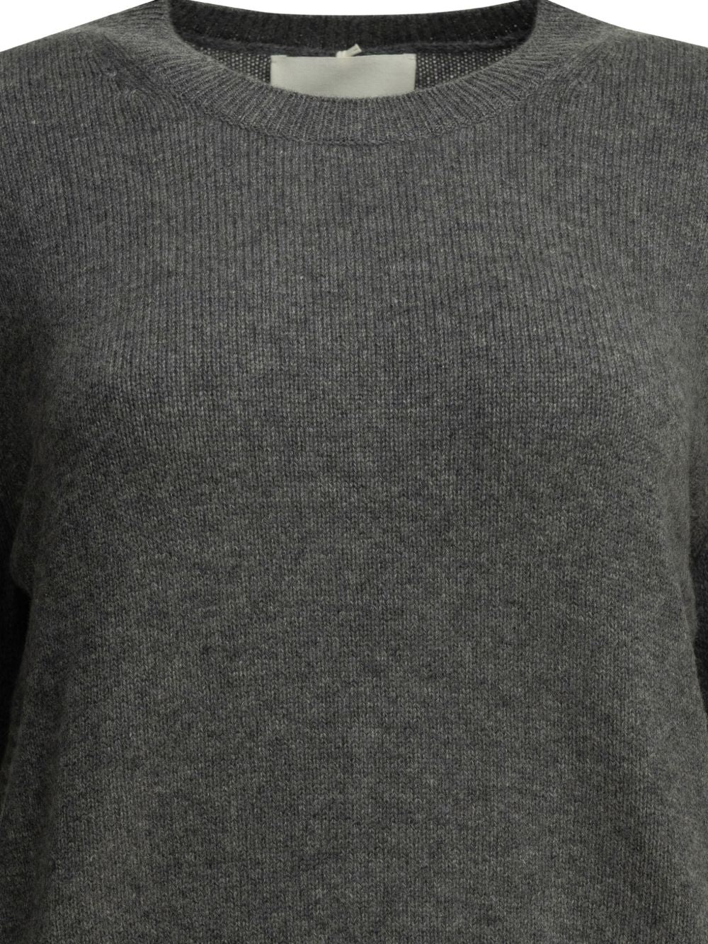 Lisa Yang Cashmere Crewneck Sweater — Gray, view 3