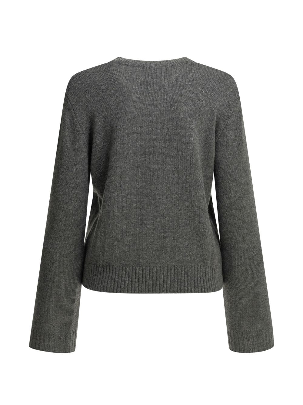 Lisa Yang Cashmere Crewneck Sweater — Gray, view 4