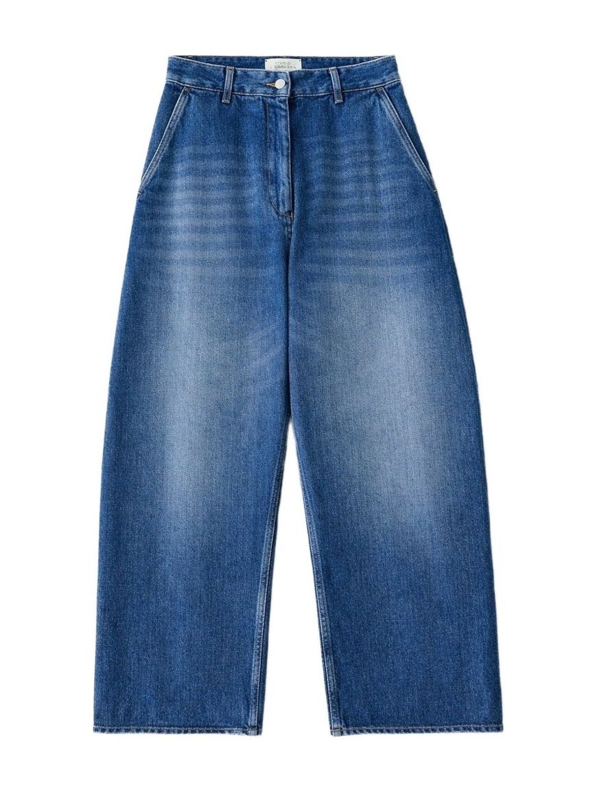 Studio Nicholson PRE Cropped Denim Jeans — Blue by Studio Nicholson PRE