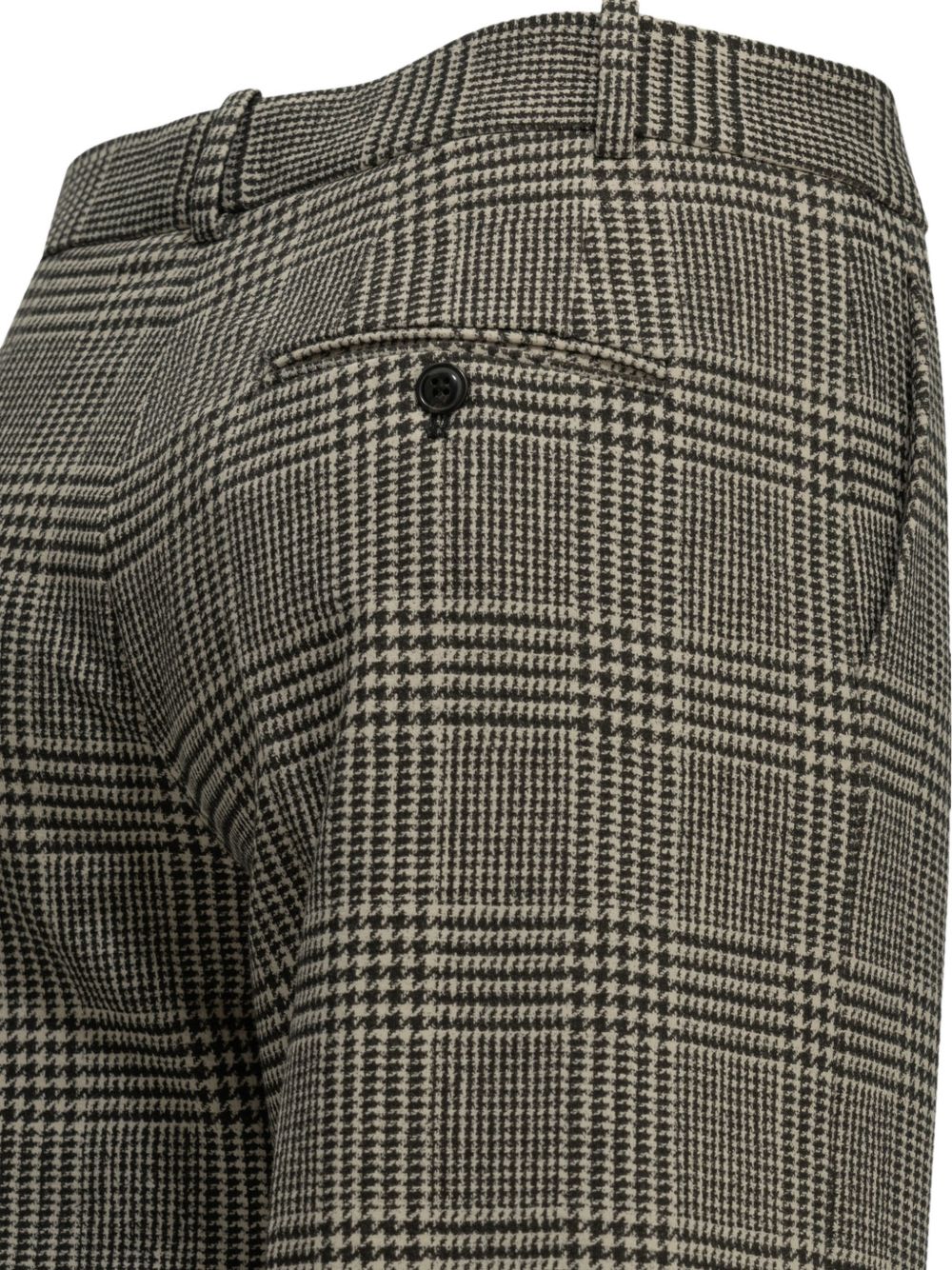 Circolo 1901 Prince of Wales Checked Cotton Trousers — Olive, view 3