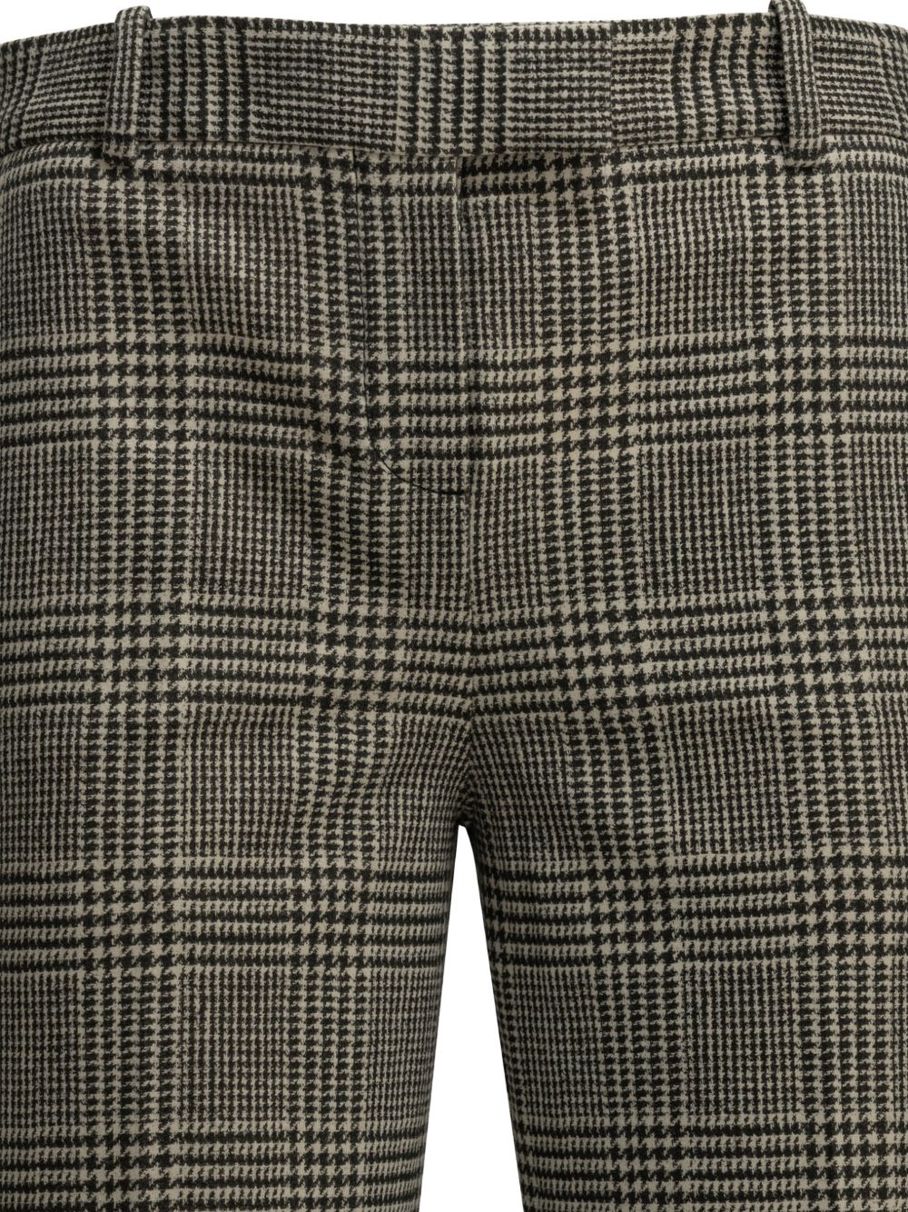 Circolo 1901 Prince of Wales Checked Cotton Trousers — Olive, view 7
