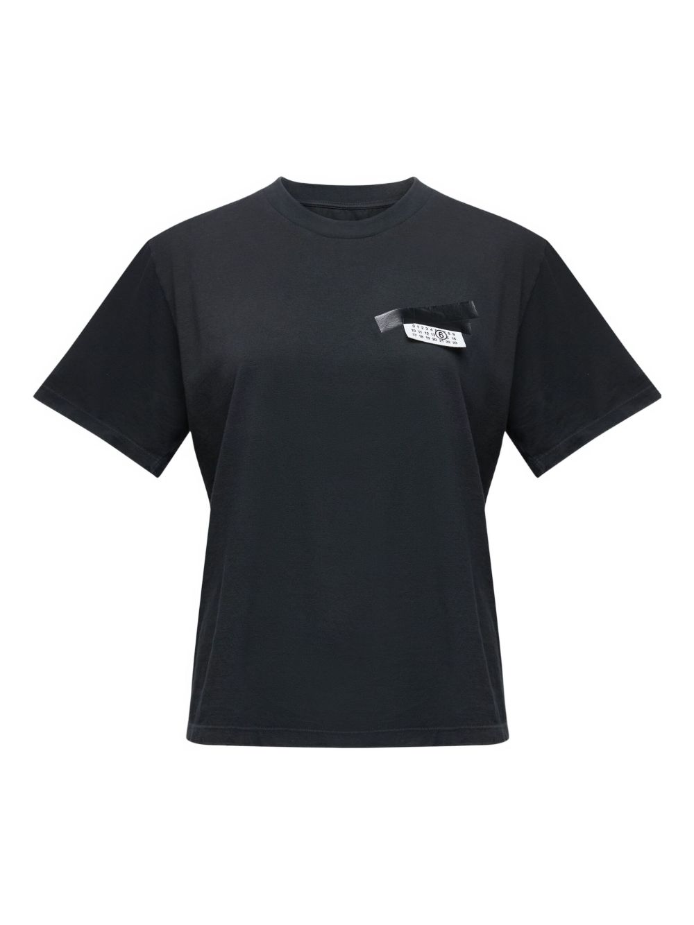 MM6 Maison Margiela Logo-Print Cotton T-Shirt — Black by MM6 Maison Margiela