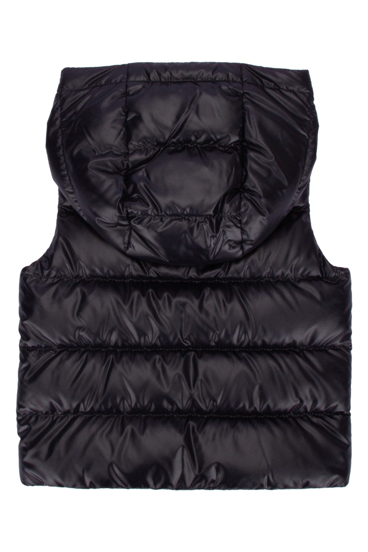 Moncler Jr Quilted Down Vest — Black, view 2