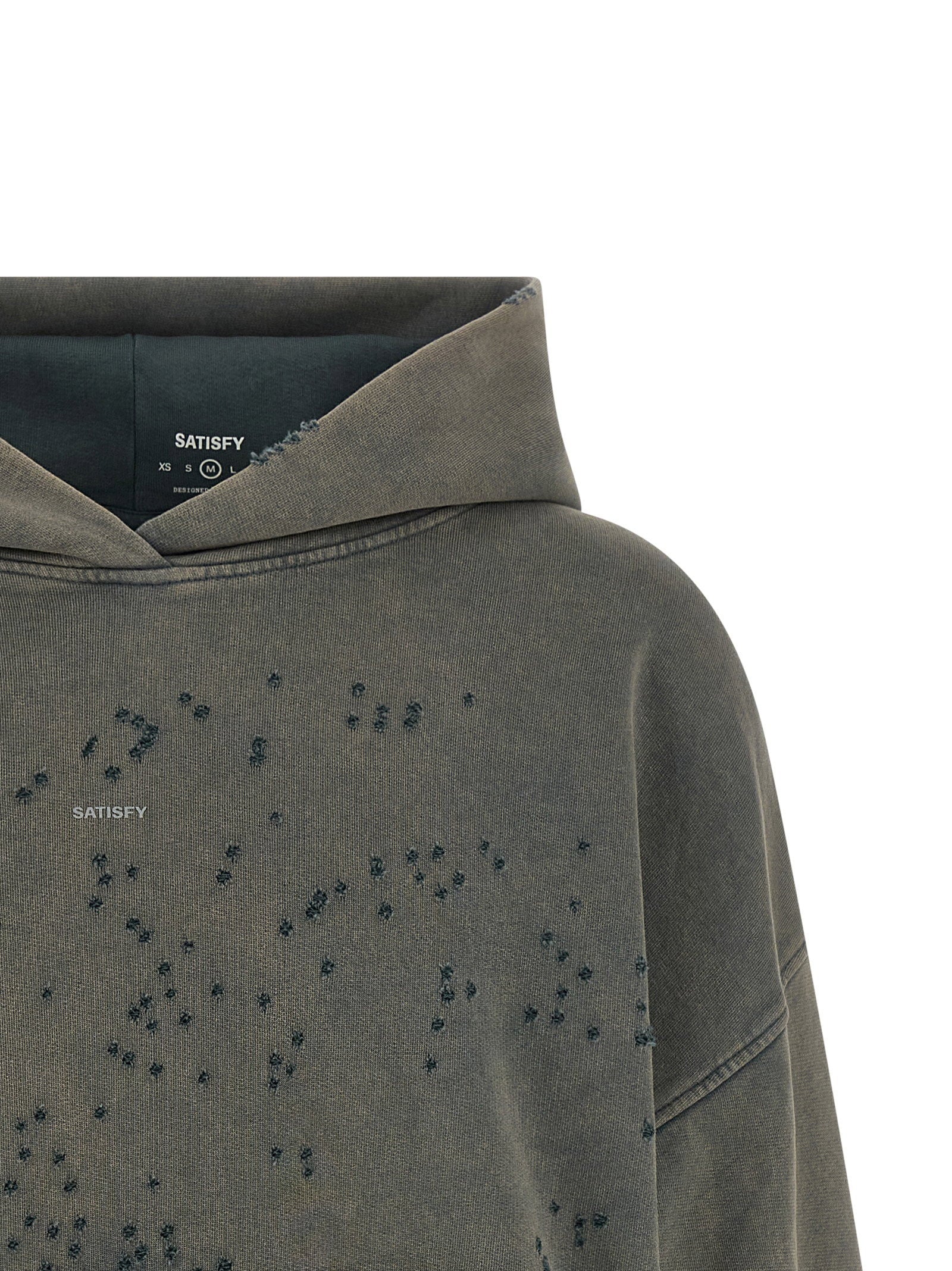 Satisfy Mothtech Hoodie — Sage, view 3