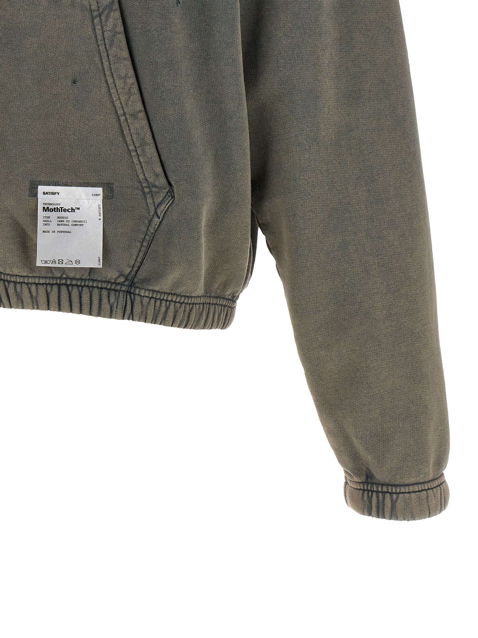 Satisfy Mothtech Hoodie — Sage, view 4